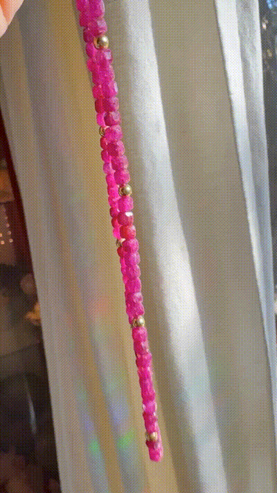 “Judy” - Ruby Gemstone Candy Necklace - Baltic Mermaid
