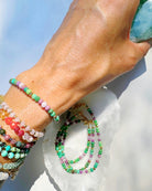 Topanga Gemstone & 14k GF Candy  Bracelet - Baltic Mermaid