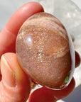 Sunstone & Peach Moonstone Palm Stone - C