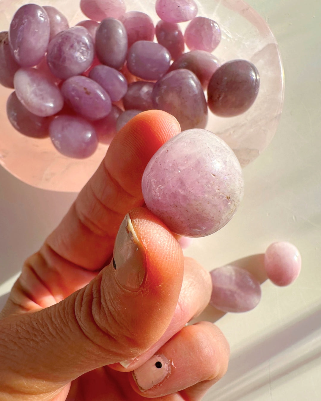 Kunzite Tumbled Stones