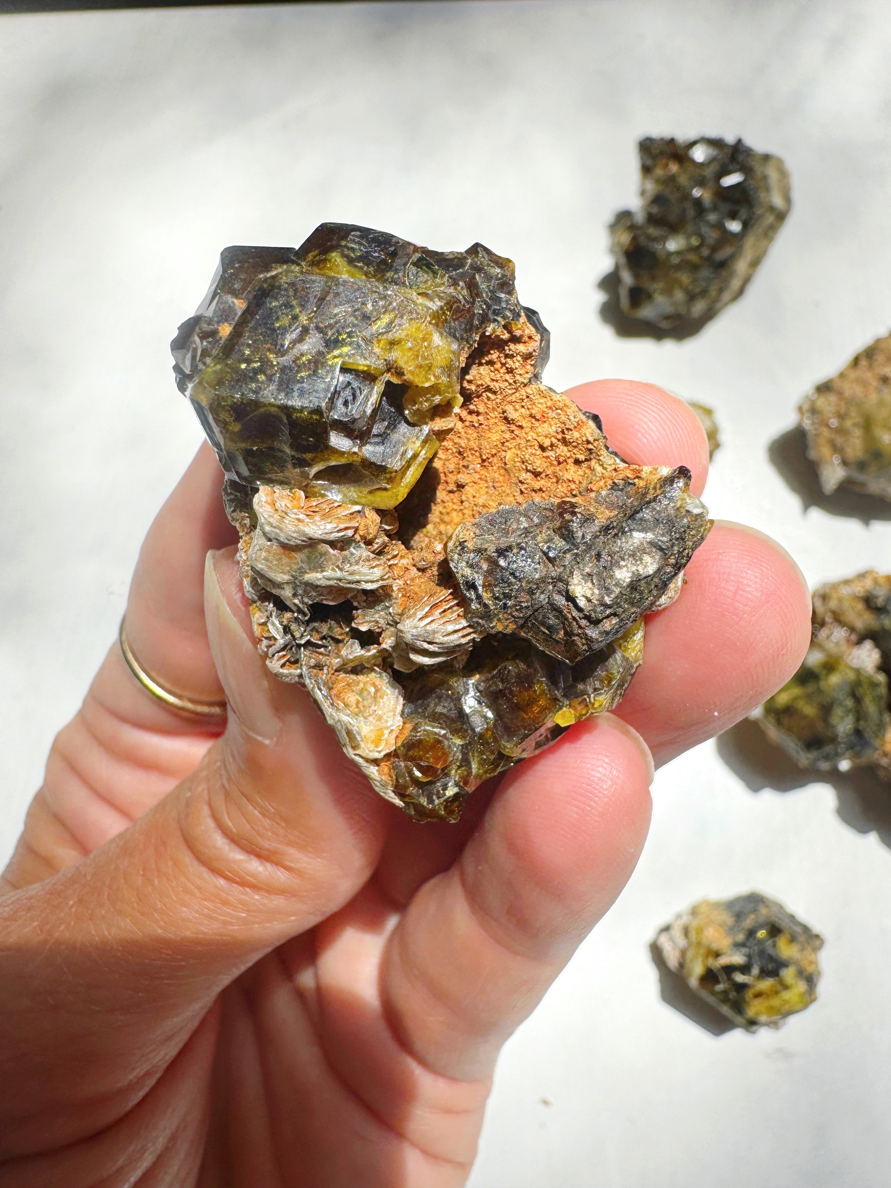 Rare Mali Green Grossular Andradite Garnet Epimorph w/ Clinochlore AAA Quality Baltic Mermaid
