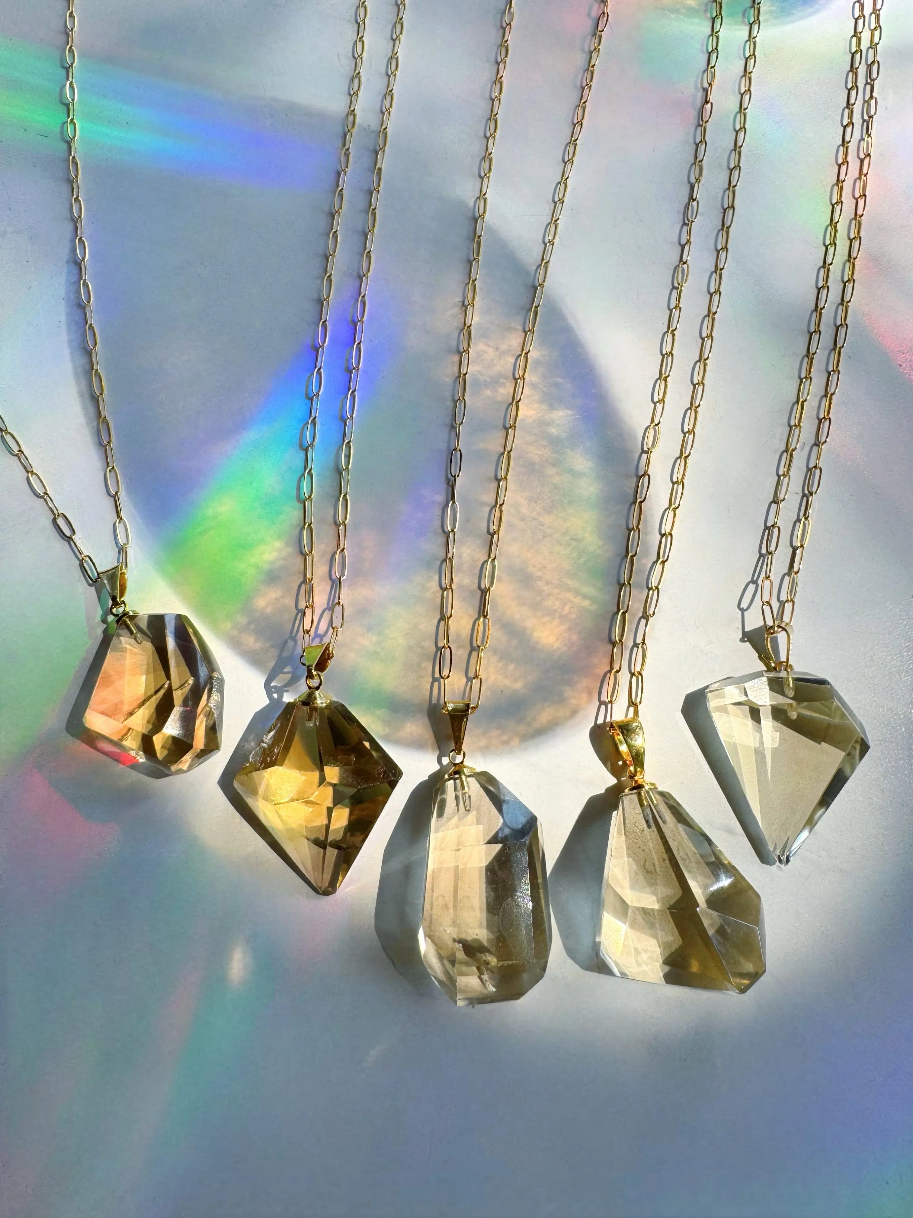 AAA Citrine Pendant 14k Gold Filled Necklace Baltic Mermaid