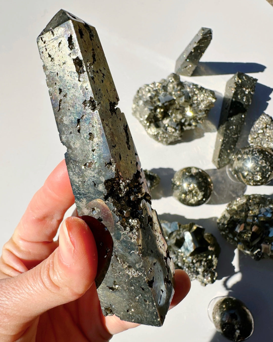 Pyrite Obelisk - Baltic Mermaid