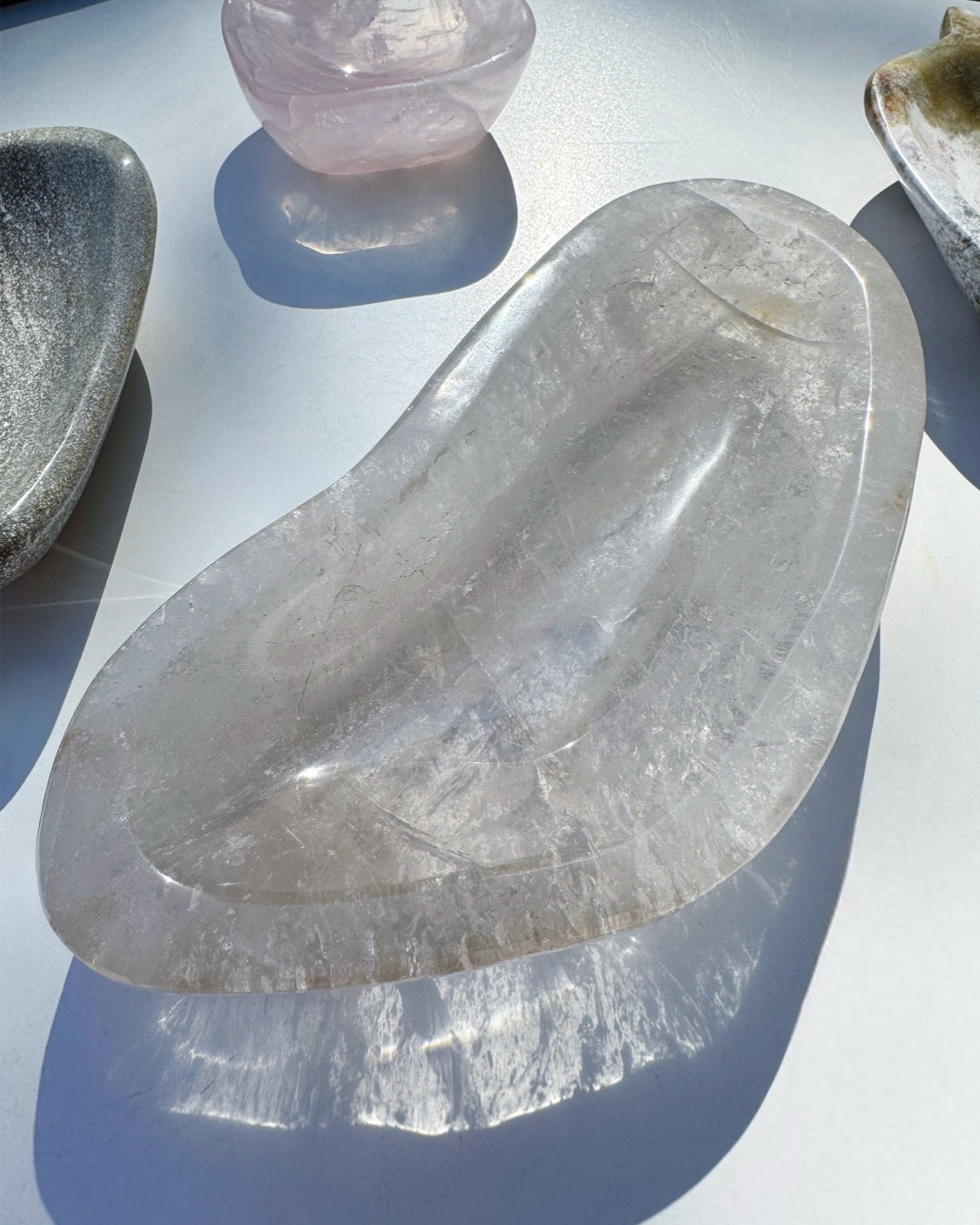 Light Smoky Quartz Dish - Baltic Mermaid