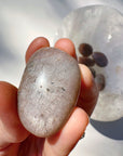 Sunstone & Peach Moonstone Palm Stone - L