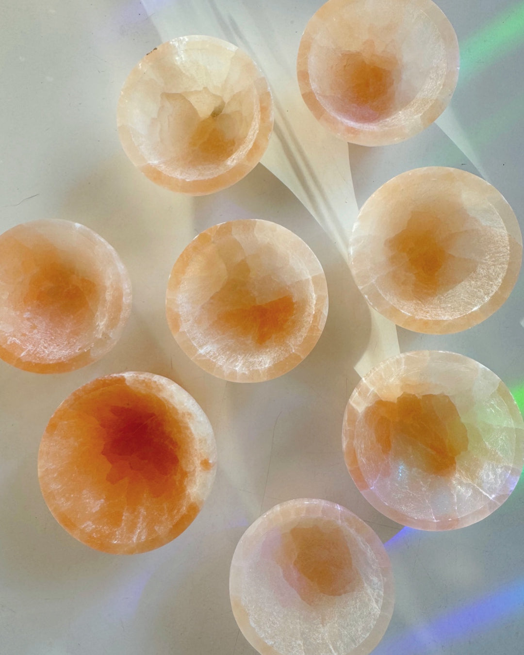 Peach Selenite Lil Bowls