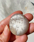 Sunstone & Peach Moonstone Palm Stone - Q