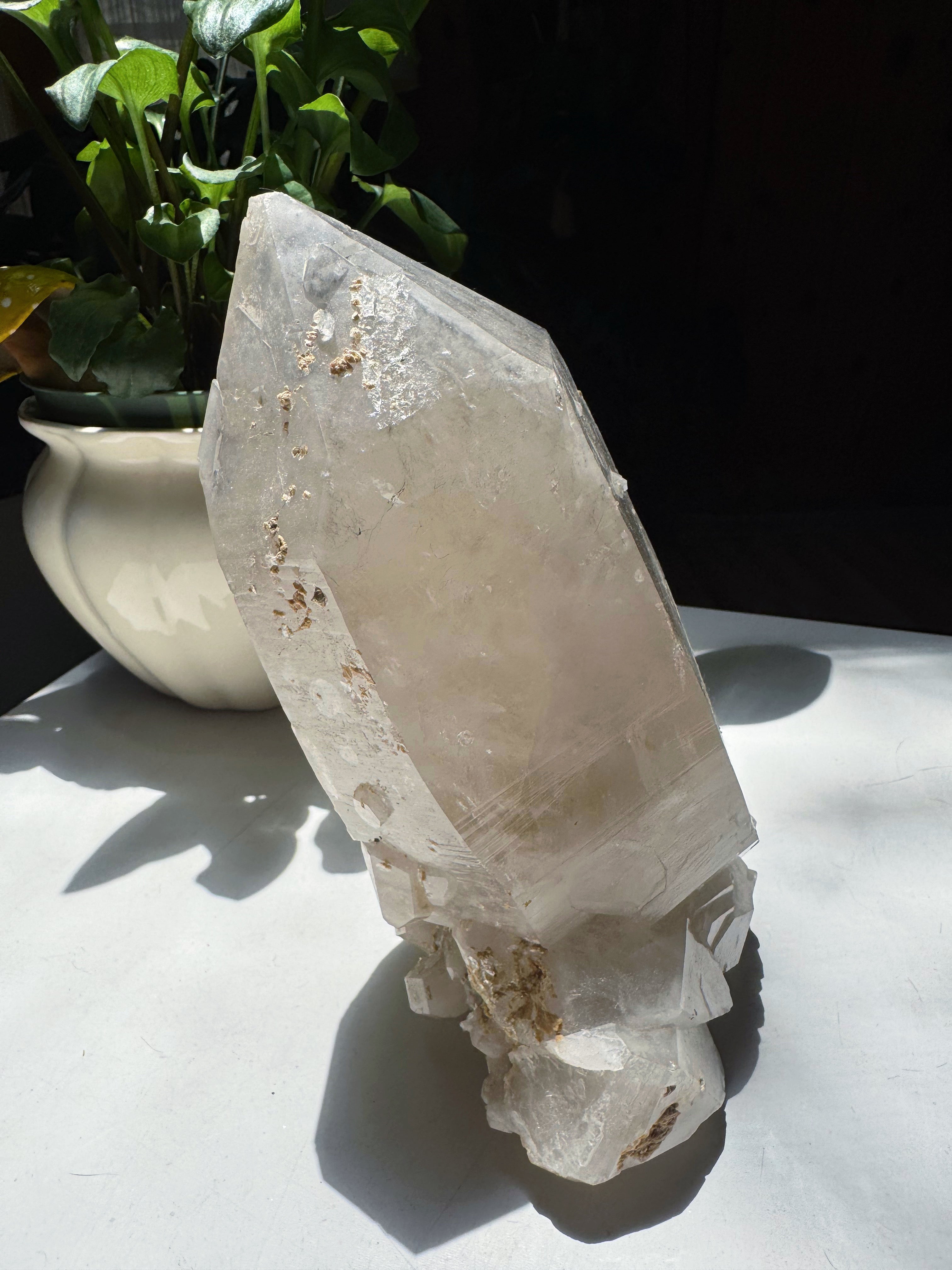 Large Double Terminated Quartz Point w/ Inclusions from Brazil Baltic Mermaid
