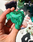 Hand Carved Malachite Turtle