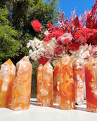 Carnelian Flower Agate Towers - Baltic Mermaid
