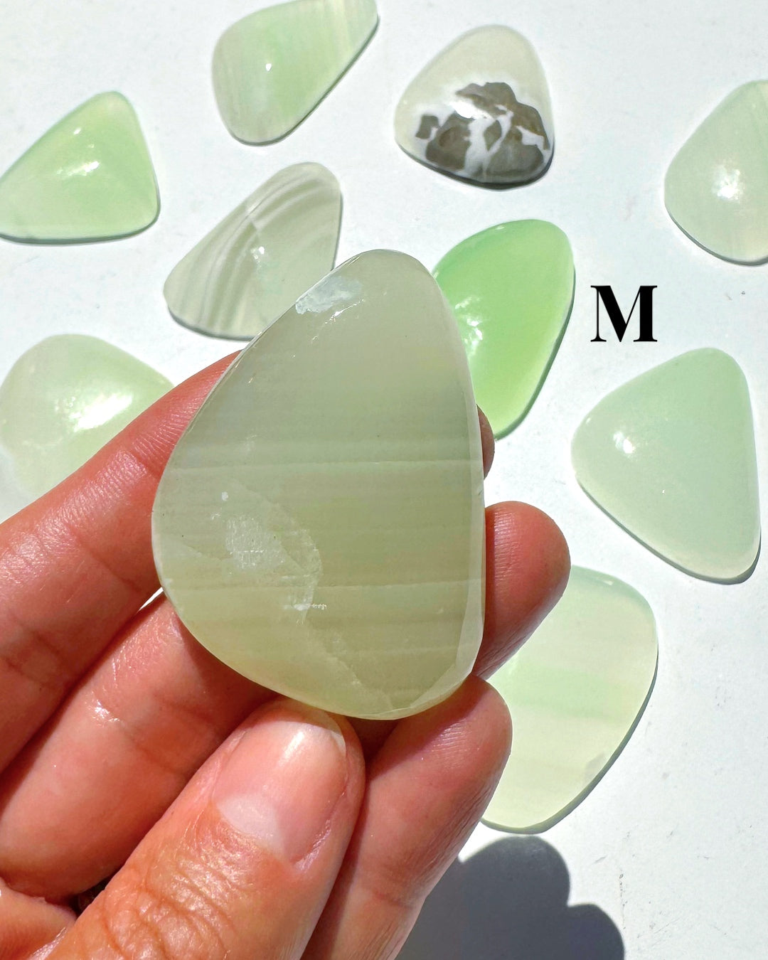 Green Calcite Cabs - Baltic Mermaid