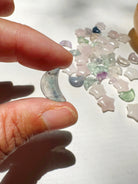 Mini Rose Quartz Stars & Fluorite Moons Baltic Mermaid