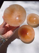 Peach Selenite Medium Bowl Baltic Mermaid