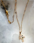 Mellow Mushroom Gold Filled Necklace