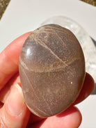 Sunstone & Peach Moonstone Palm Stone - O - Baltic Mermaid