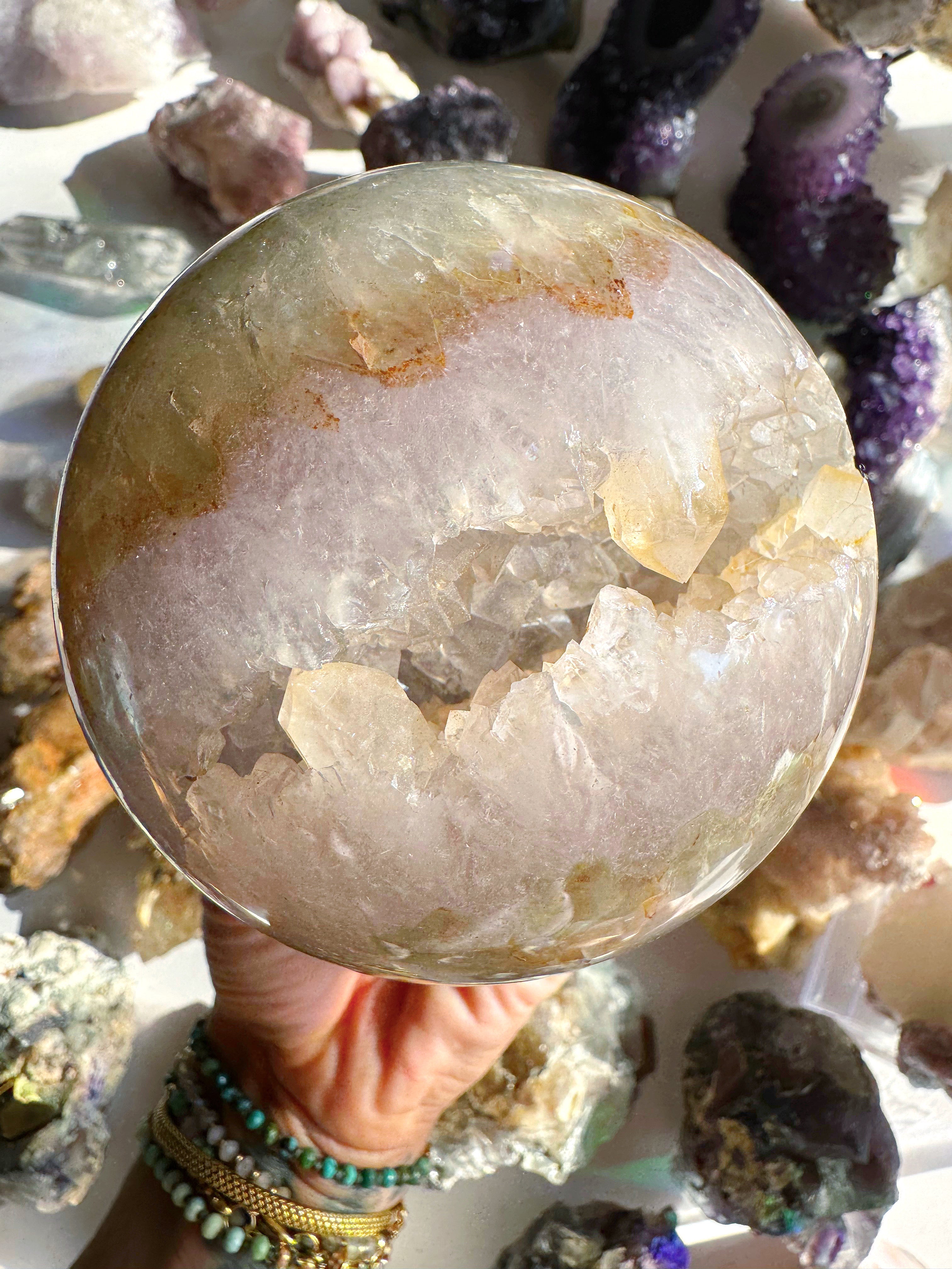 Amethyst Agate Sphere - Large - Baltic Mermaid