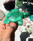 Hand Carved Malachite Turtle - Baltic Mermaid