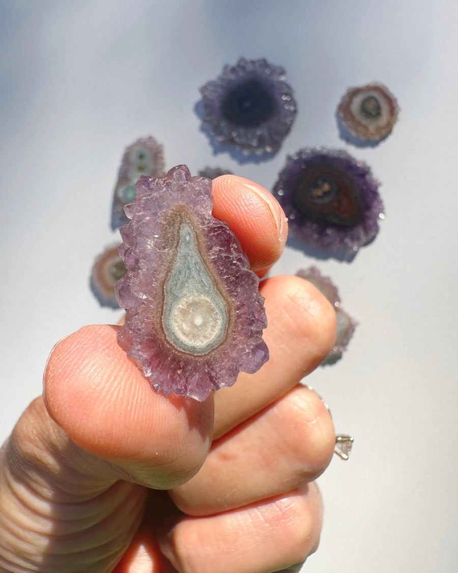 Amethyst Stalactite Slice H