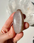 Sunstone & Peach Moonstone Palm Stone - P