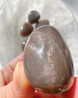 Sunstone & Peach Moonstone Palm Stone - H