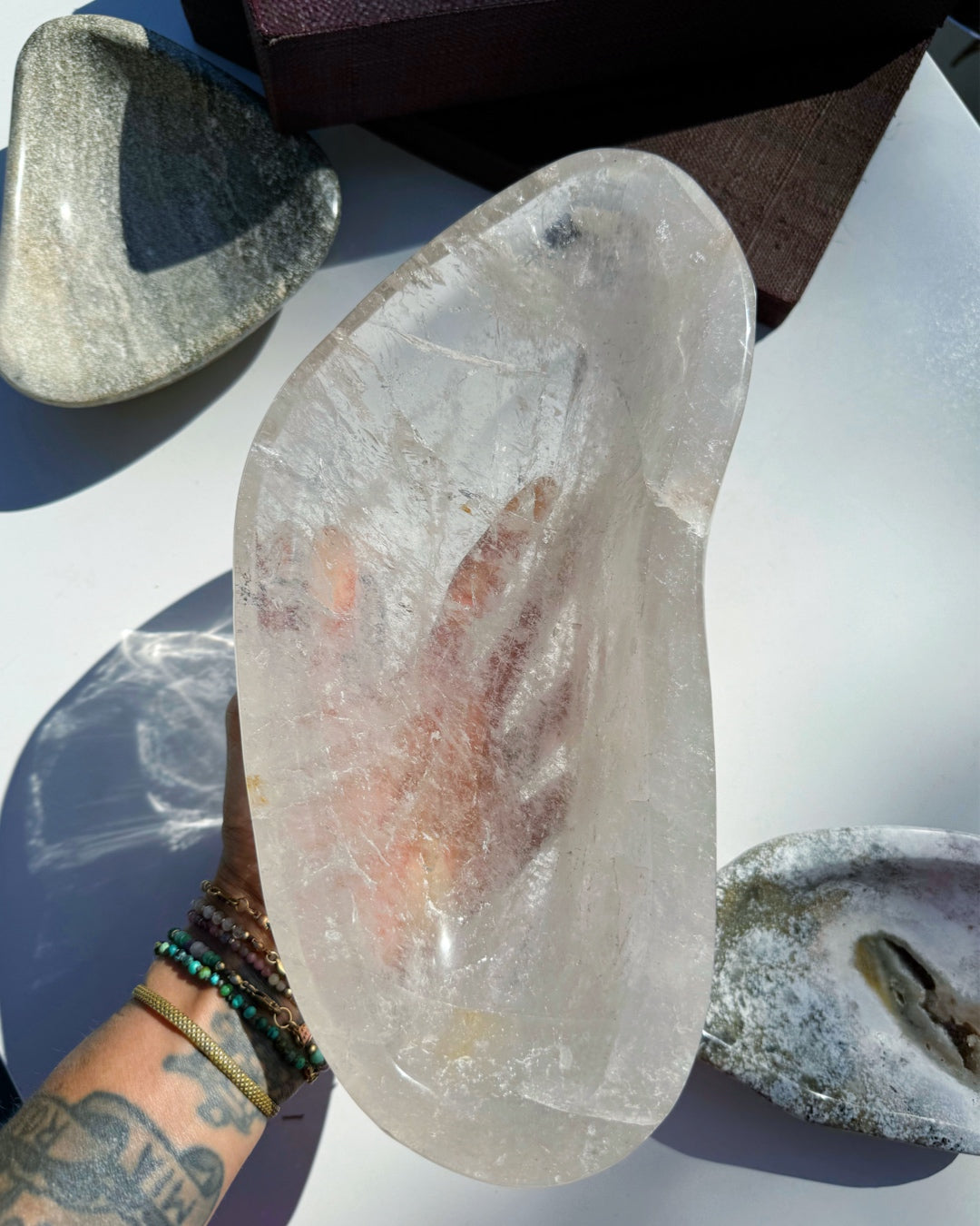 Light Smoky Quartz Dish