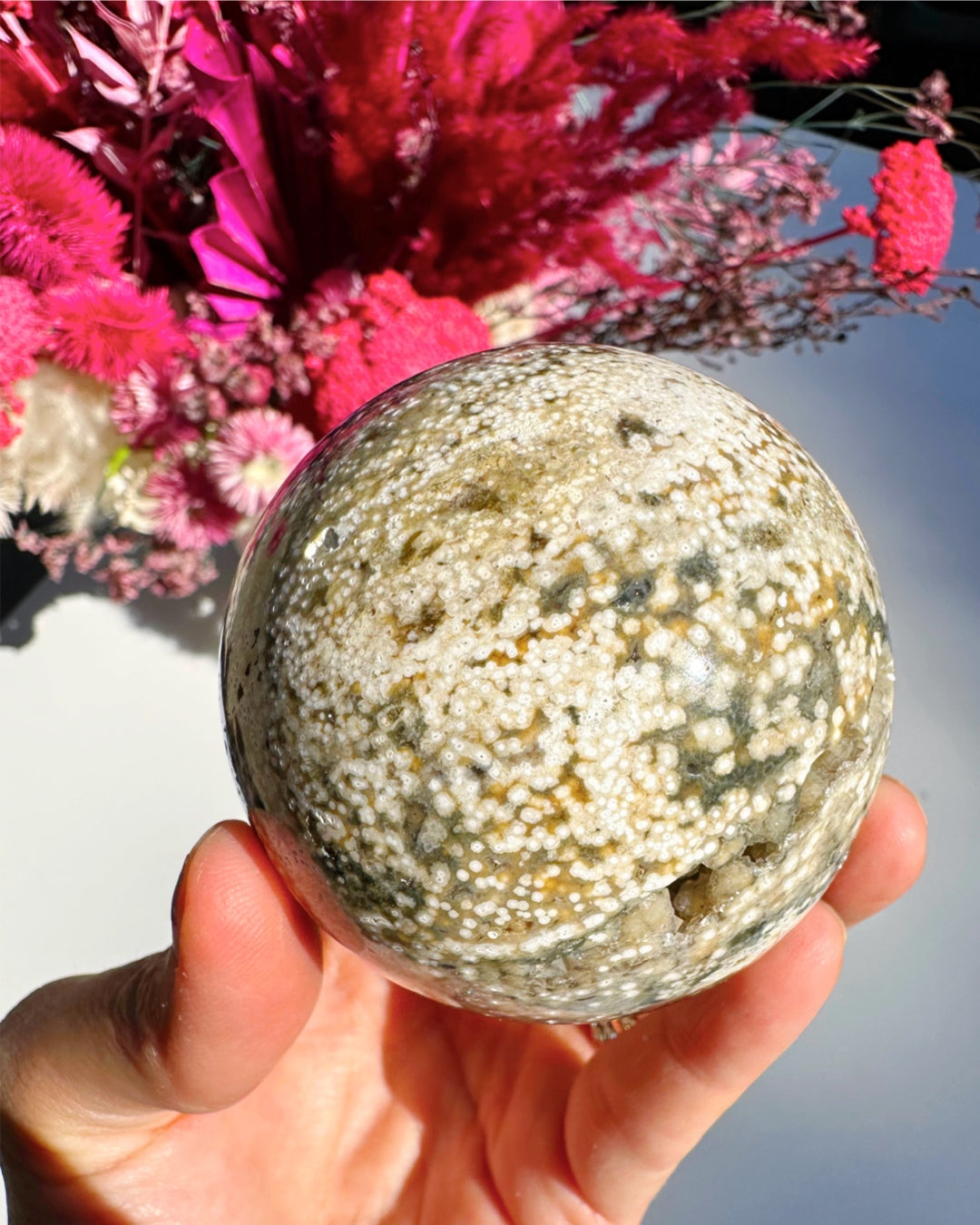 Ocean Jasper Sphere - Baltic Mermaid