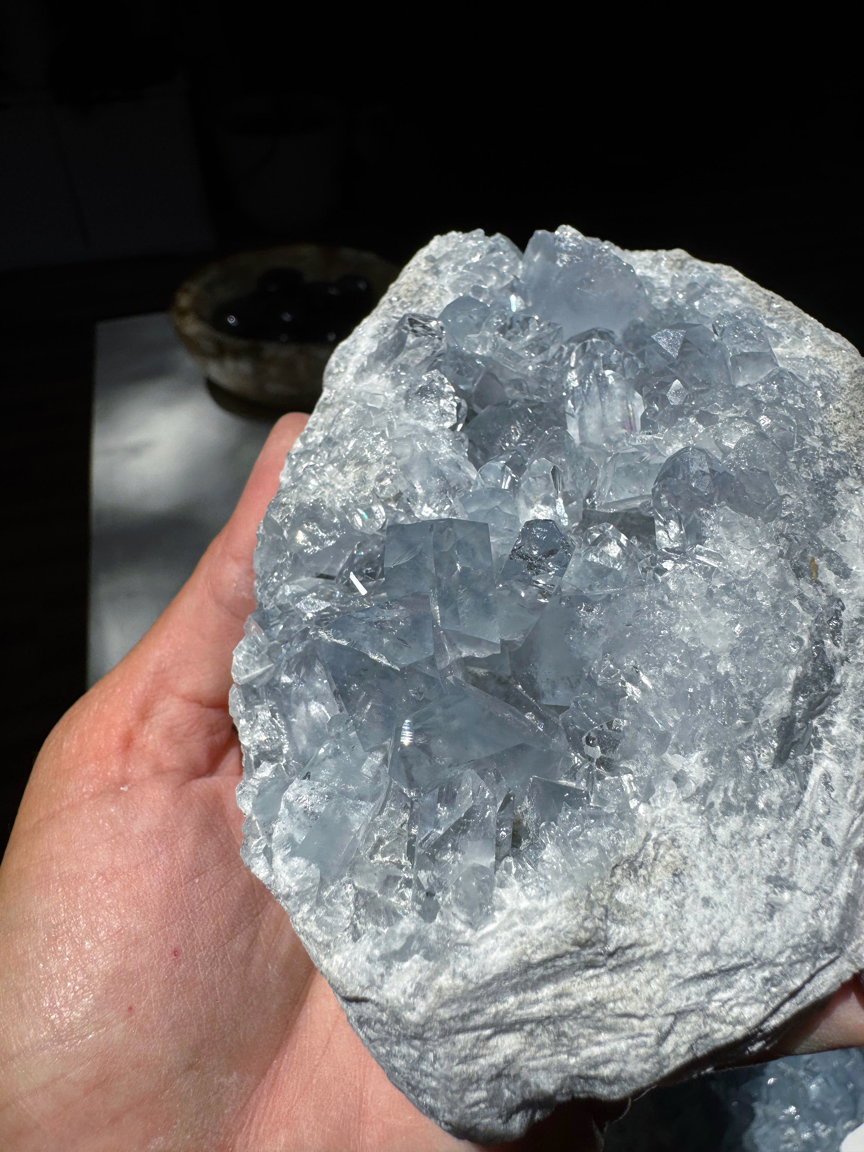 Celestite Cluster Baltic Mermaid