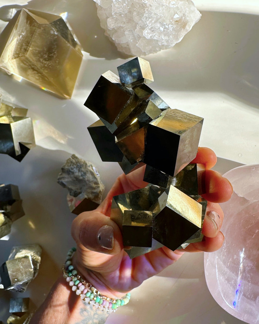 Pyrite Cube Cluster - AAA