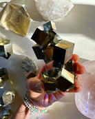 Pyrite Cube Cluster - AAA - Baltic Mermaid