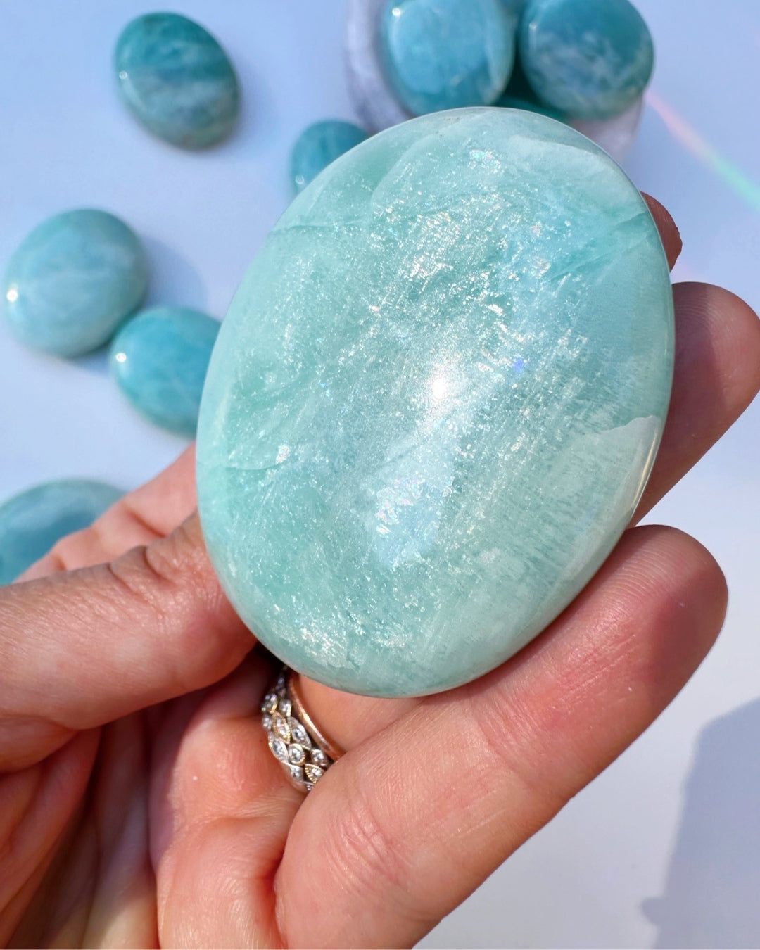 Amazonite Palm Stones - Baltic Mermaid