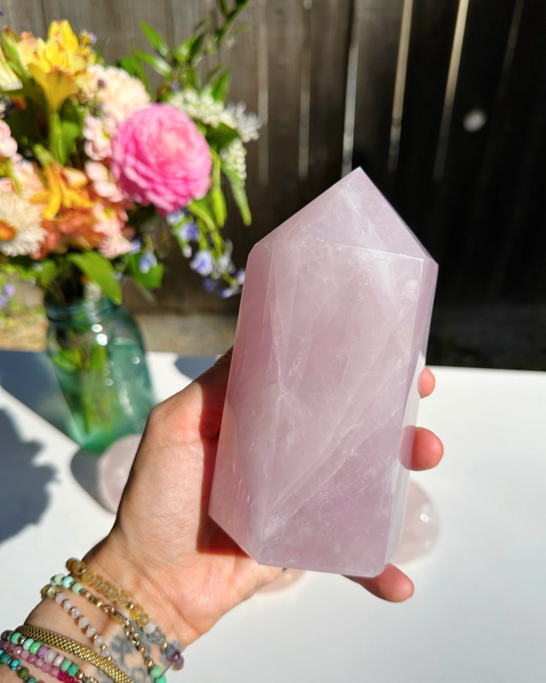 Rose Quartz Tower - Baltic Mermaid