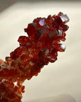 Vanadinite on Barite from Morocco