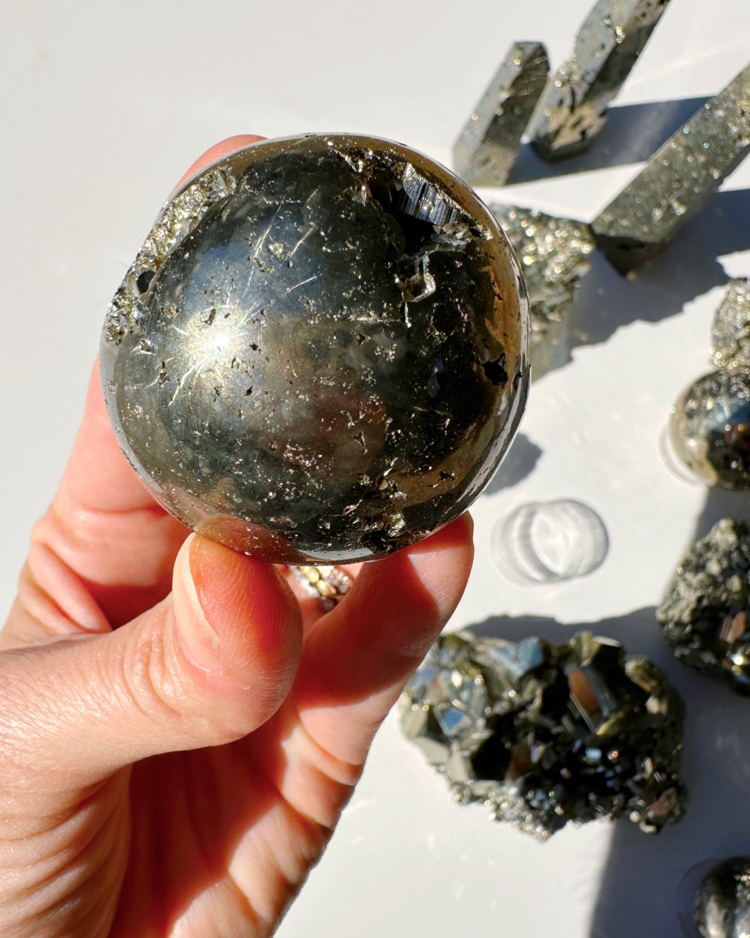 Pyrite Sphere - Baltic Mermaid