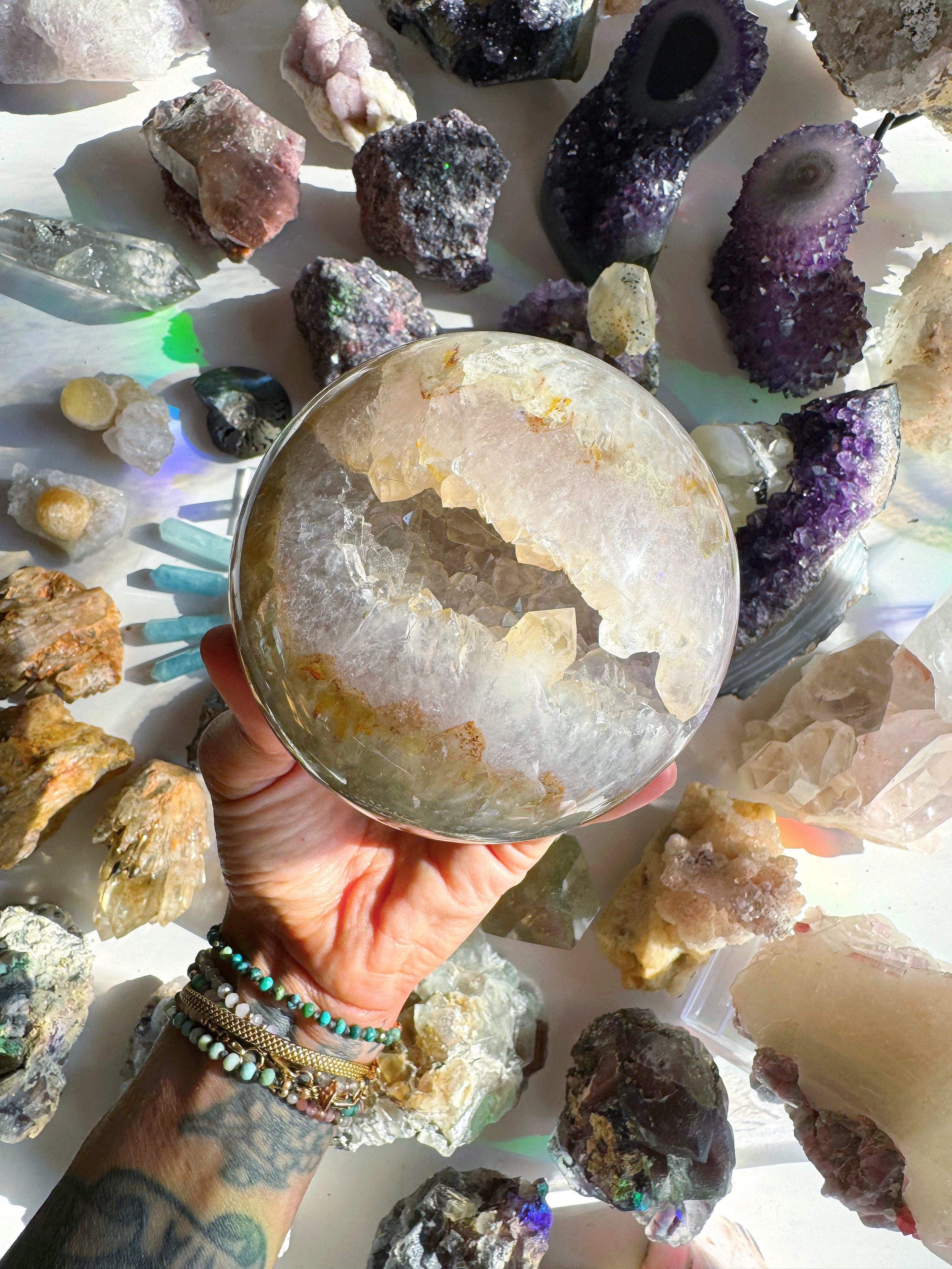 Amethyst Agate Sphere - Large - Baltic Mermaid