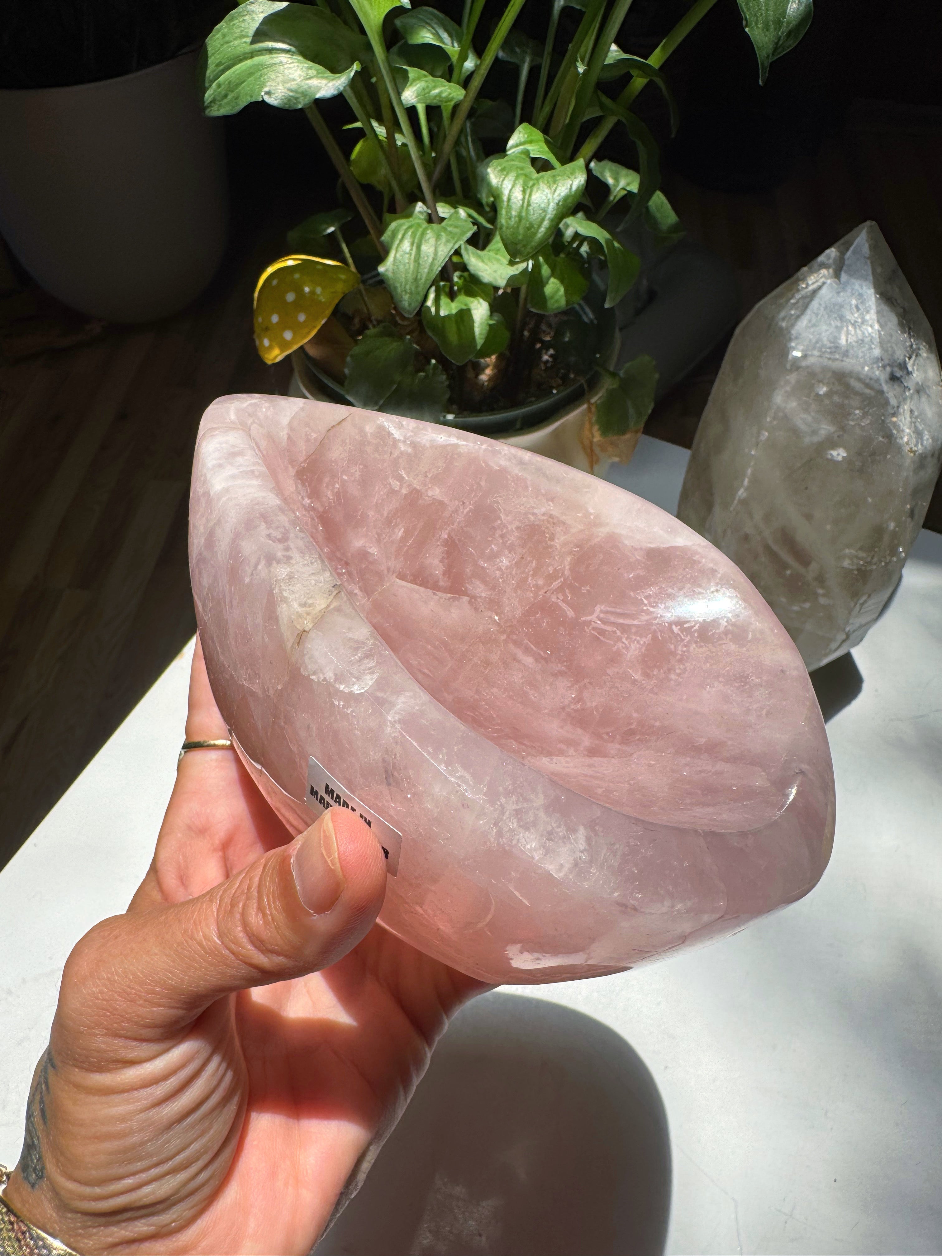 Rose Quartz Bowl Baltic Mermaid
