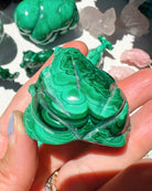 Hand Carved Malachite Frog - Baltic Mermaid