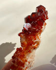 Vanadinite on Barite from Morocco