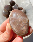 Sunstone & Peach Moonstone Palm Stone - B