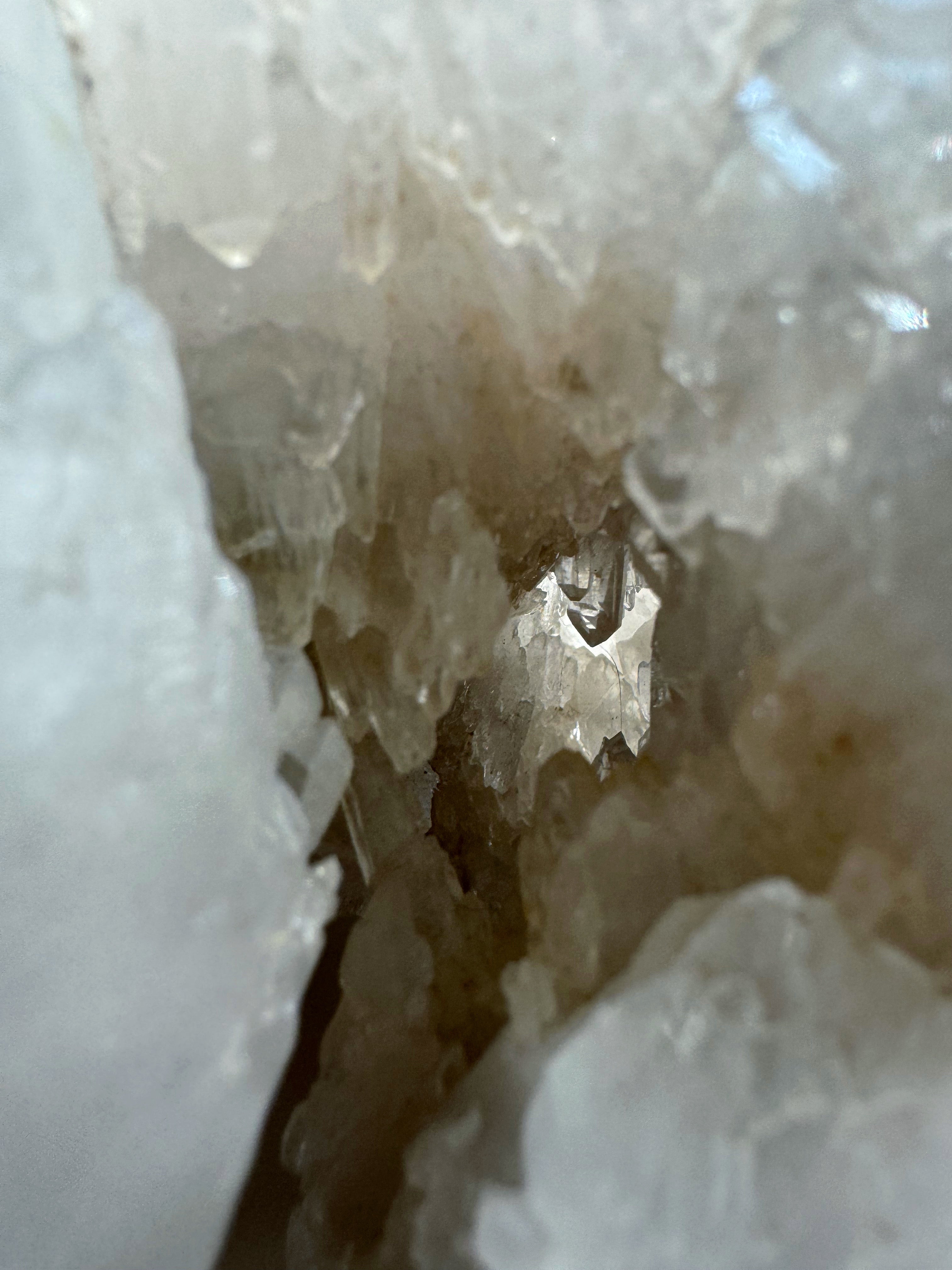 Large Rutilated Lemurian Quartz Cluster from Brazil Baltic Mermaid