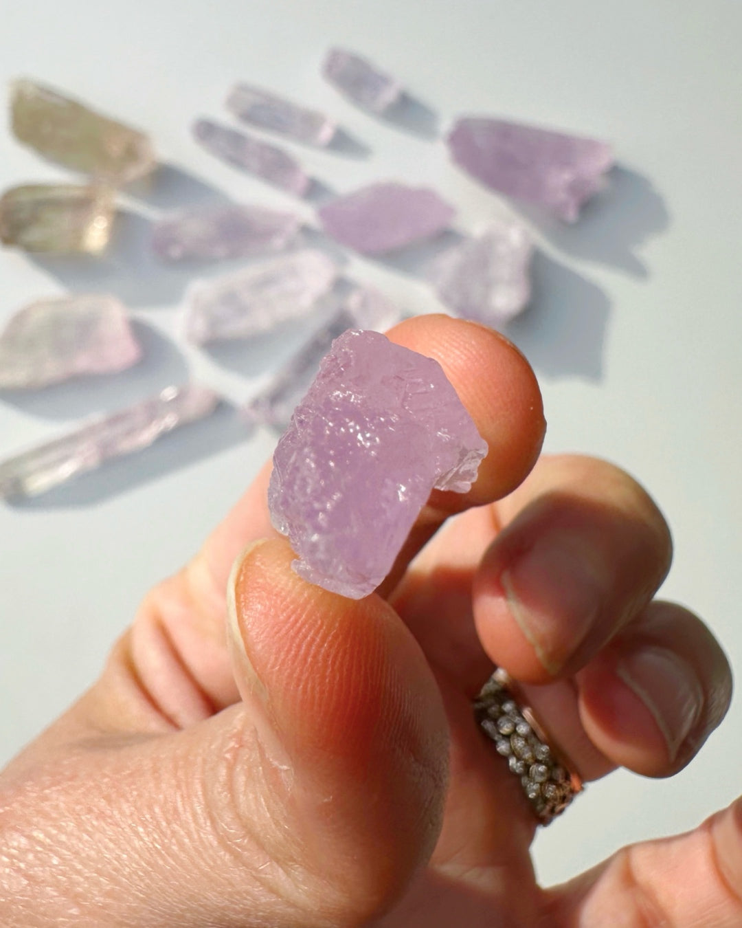 Raw Kunzite