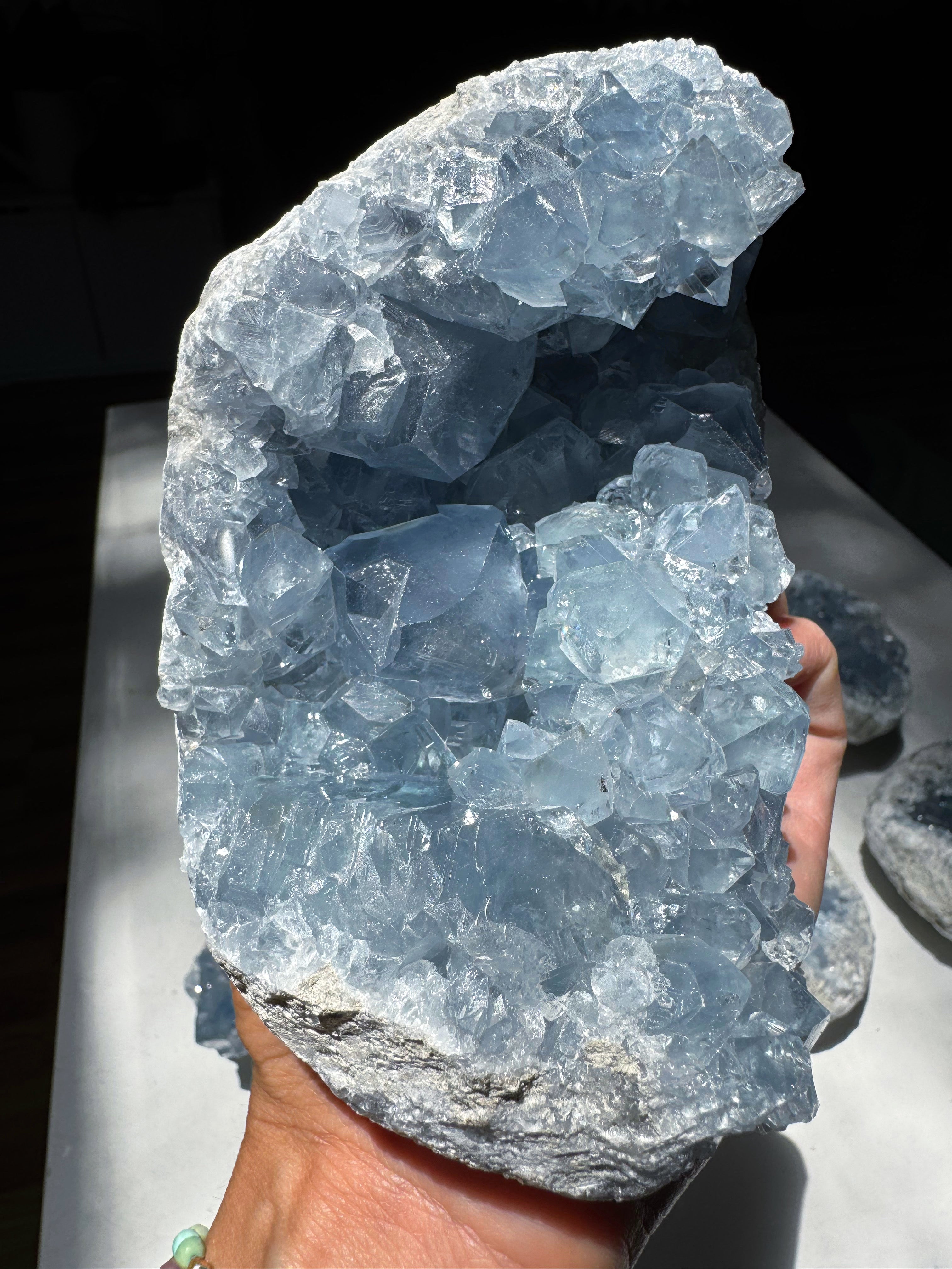 Celestite Cluster Baltic Mermaid
