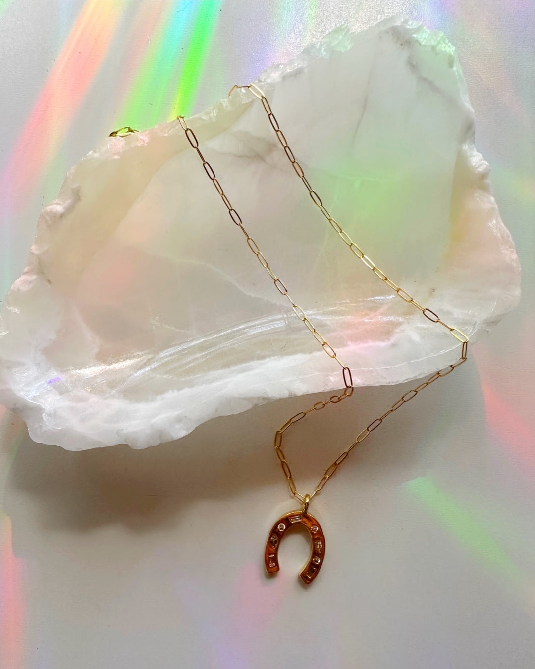 Gold Filled Horseshoe Necklace - Baltic Mermaid