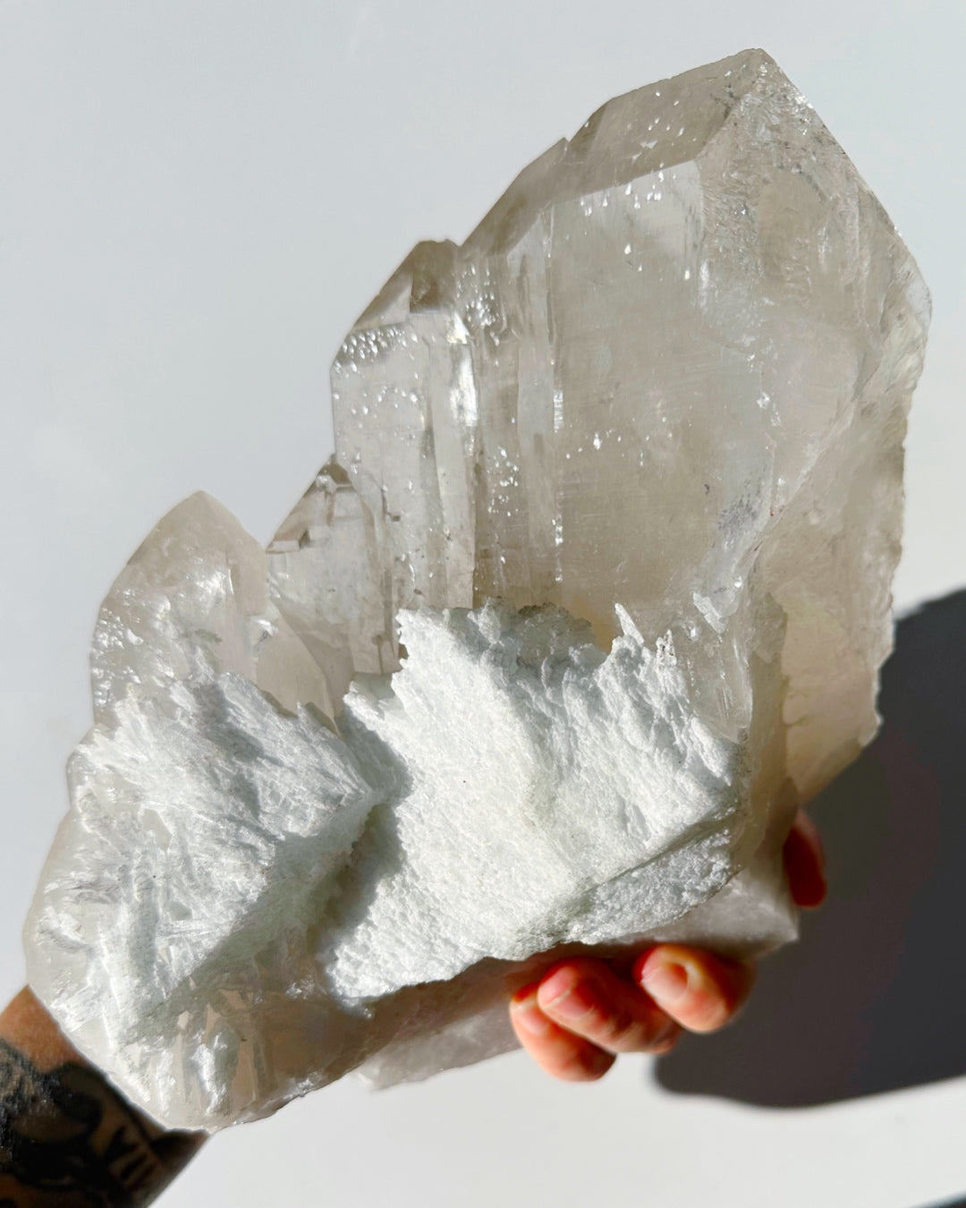 Cathedral Quartz Cluster w/ Albite