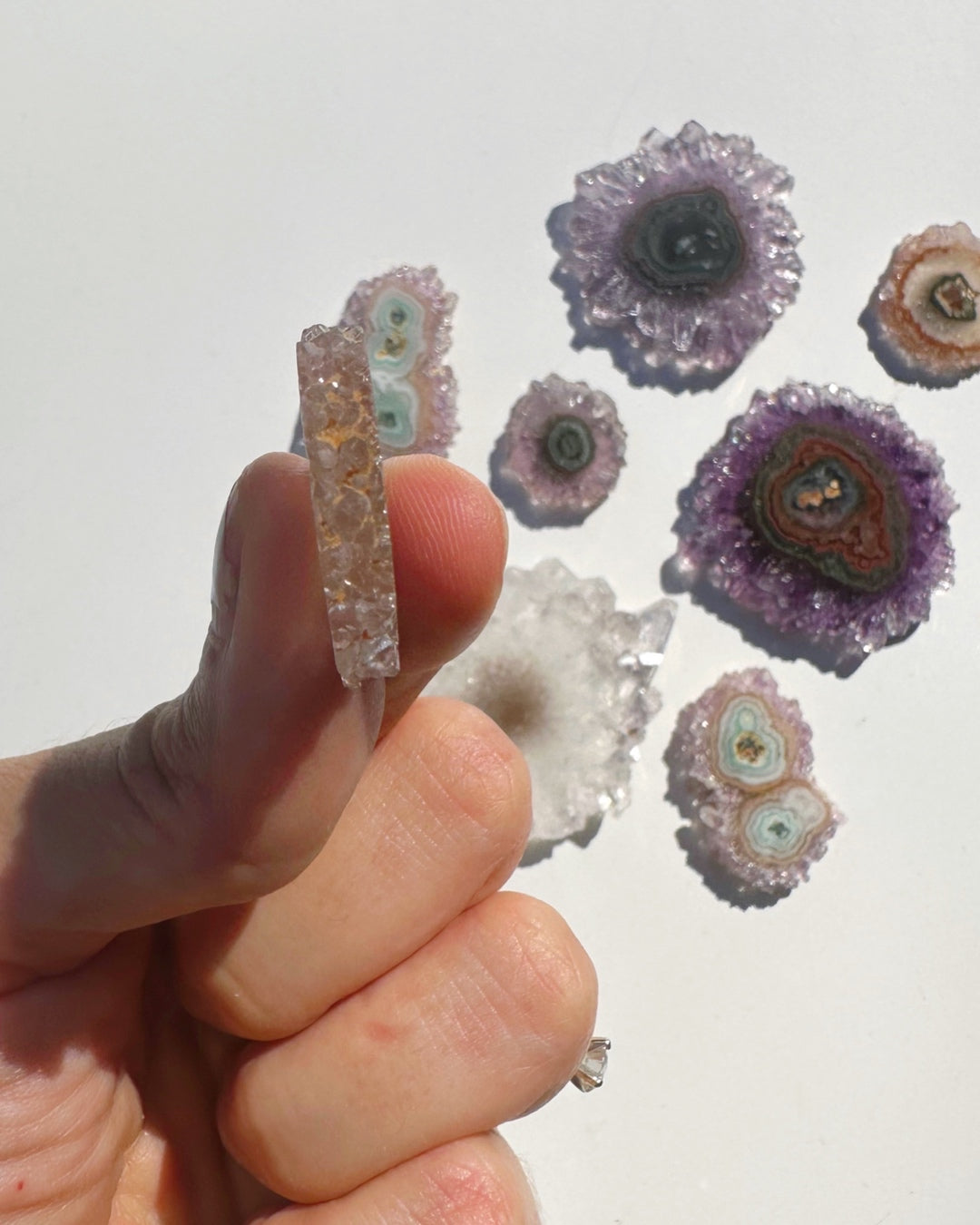 Amethyst Stalactite Slice F