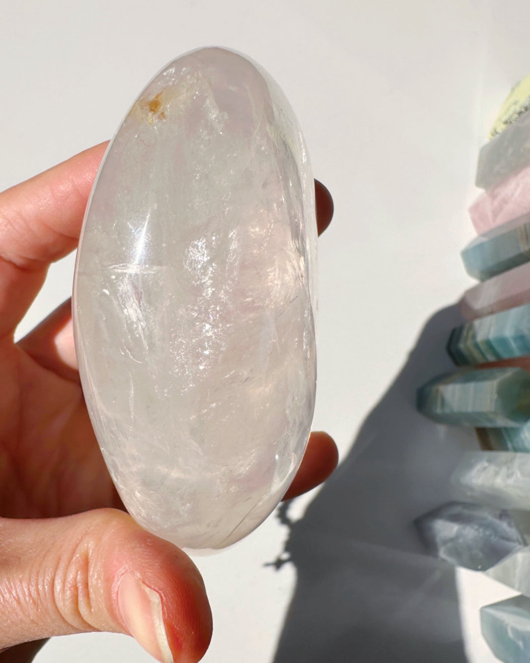 Quartz Freeform w/ Hematoid Inclusions - Baltic Mermaid