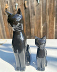 Black Marble Kitty Cats