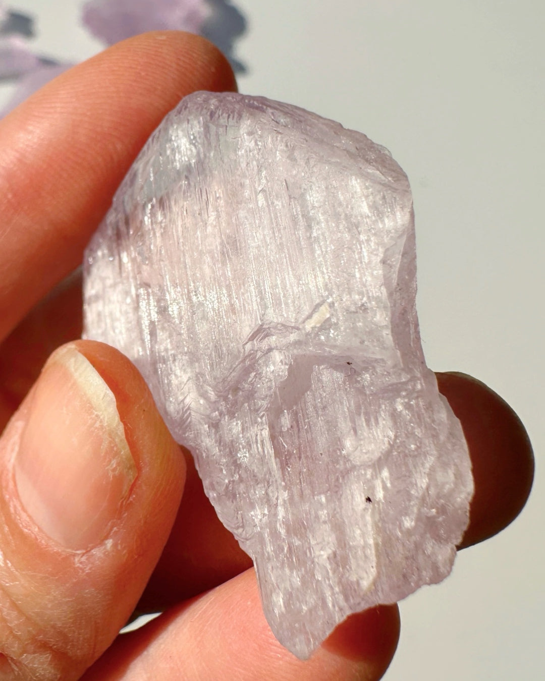 Raw Kunzite