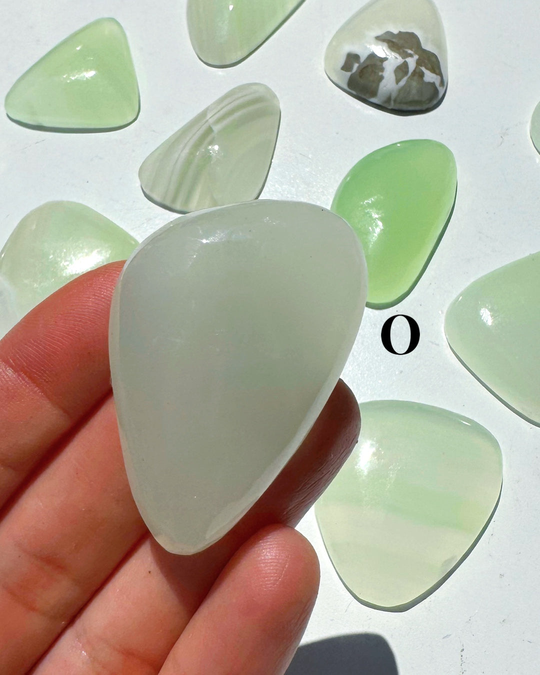 Green Calcite Cabs