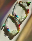 Rainbow Clover Gemstone Candy Bracelet