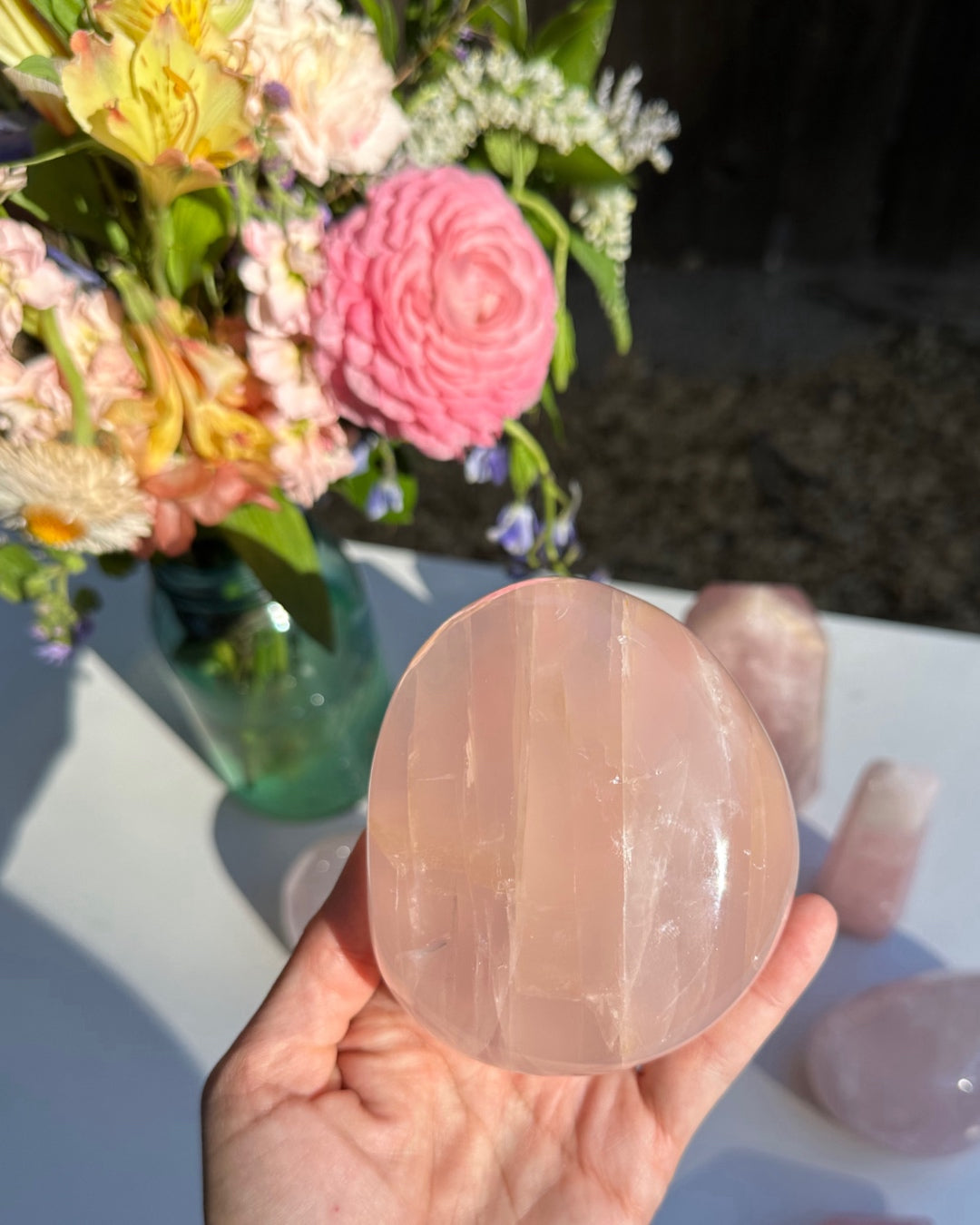 Rose Quartz Freeform - B